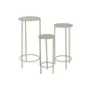Set of 3 tables Home ESPRIT Green 32 x 32 x 70 cm (3 Pieces)