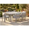 Dining Table Home ESPRIT Cream Aluminium 182 X 105 X 77 CM