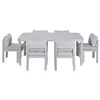 Dining Table Home ESPRIT Cream Aluminium 182 X 105 X 77 CM