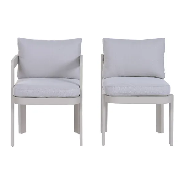 Dining Table Home ESPRIT Cream Aluminium 182 X 105 X 77 CM
