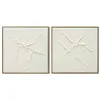 Canvas Home ESPRIT White Abstract Scandinavian 62 x 4,5 x 62 cm (2 Units)