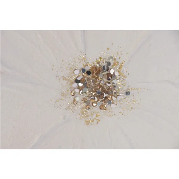 Canvas Home ESPRIT White Beige Flowers Shabby Chic 92 x 4,5 x 122 cm (2 Units)