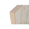 Canvas Home ESPRIT Beige Golden Flower Shabby Chic 62 x 4,5 x 62 cm (2 Units)