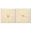 Canvas Home ESPRIT Beige Flower Shabby Chic 82 x 4,5 x 82 cm (2 Units)