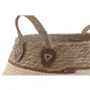 Basket set Home ESPRIT Peach Natural Natural Fibre (3 Pieces)