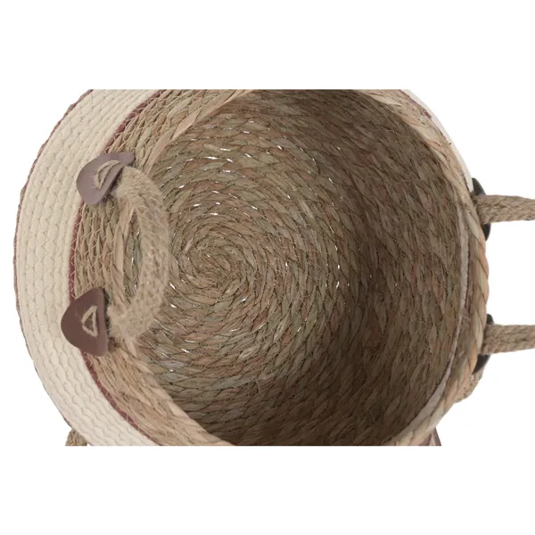 Basket set Home ESPRIT Peach Natural Natural Fibre (3 Pieces)