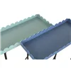 Side table Home ESPRIT Blue Turquoise 60 x 25 x 70 cm (2 Units)