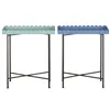Side table Home ESPRIT Blue Turquoise 60 x 25 x 70 cm (2 Units)