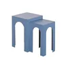 Set of 2 tables Home ESPRIT Blue 40 x 40 x 58 cm