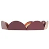 Centerpiece Home ESPRIT Orange Pink Maroon Metal 31 x 31 x 6 cm (3 Pieces)