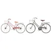 Wall Decoration Home ESPRIT Black Red Metal Bicycle Shabby Chic 80 x 4 x 46 cm (2 Units)