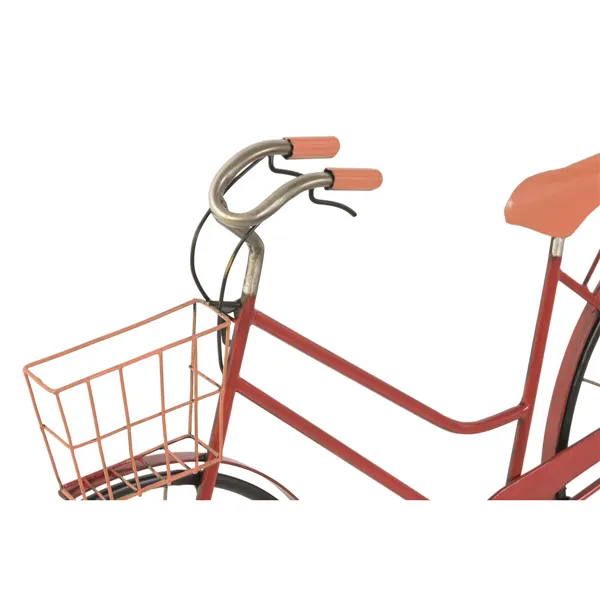 Wall Decoration Home ESPRIT Black Red Metal Bicycle Shabby Chic 80 x 4 x 46 cm (2 Units)