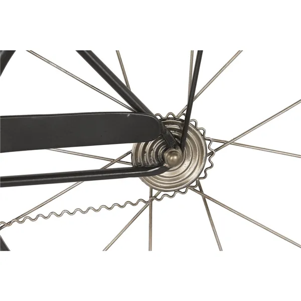 Wall Decoration Home ESPRIT Black Red Metal Bicycle Shabby Chic 80 x 4 x 46 cm (2 Units)