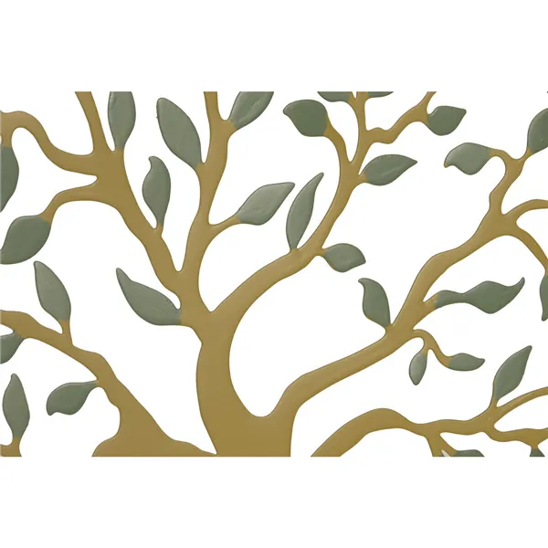 Wall Decoration Home ESPRIT Orange Ocre Metal Tree Mediterranean 30 x 1 x 30 cm (2 Units)