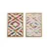 Painting Home ESPRIT Cotton Acacia 60 x 3 x 90 cm (2 Units)
