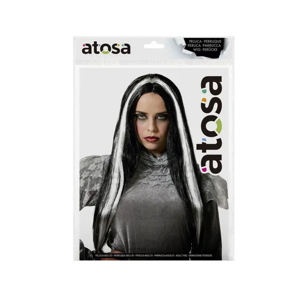 Parūka Balts Melns Vampīrs 60 cm