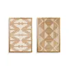 Painting Home ESPRIT Jute Acacia 40 x 3 x 60 cm (2 Units)
