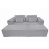 Sofa Home ESPRIT Light grey Scandi 220 x 158 x 91 cm