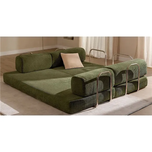 Sofa Home ESPRIT Green Scandi 200 X 90 X 64 CM