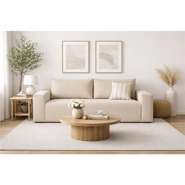 Sofa Home ESPRIT Beige Scandi 180 X 90 X 64 CM
