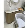Dining Table Home ESPRIT Light brown Granite MDF Wood 180 x 90 x 75 cm