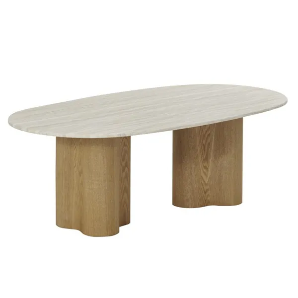 Centre Table Home ESPRIT Light brown 130 x 70 x 45 cm