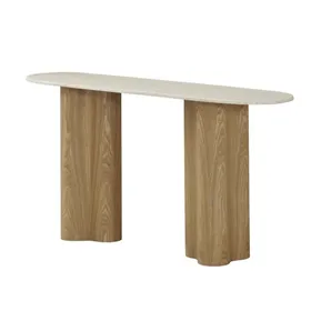 Side table Home ESPRIT Light brown 150 x 40 x 78 cm