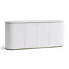 Sideboard Home ESPRIT White Granite MDF Wood 180 x 40 x 85 cm