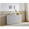 Sideboard Home ESPRIT White Granite MDF Wood 180 x 40 x 85 cm