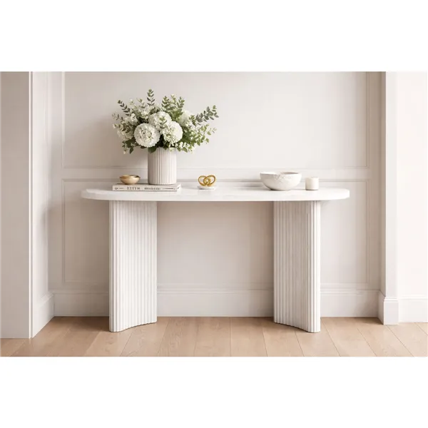 Side table Home ESPRIT White 150 x 40 x 78 cm