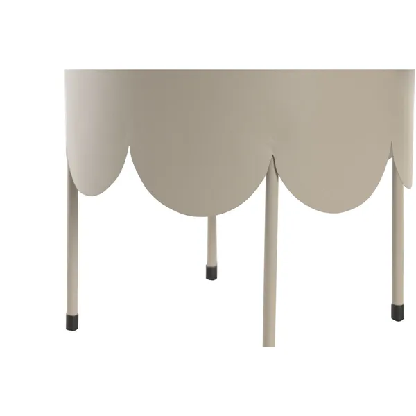 Set of Planters Home ESPRIT Cream Iron Urban 23 x 23 x 30 cm (2 Pieces)