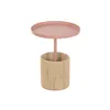 Side table Home ESPRIT Brown Light Pink 40 x 40 x 50 cm