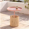 Side table Home ESPRIT Brown Light Pink 40 x 40 x 50 cm