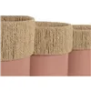 Set of Planters Home ESPRIT Natural Light Pink Iron Fibre Urban 25 x 25 x 27 cm (3 Pieces)