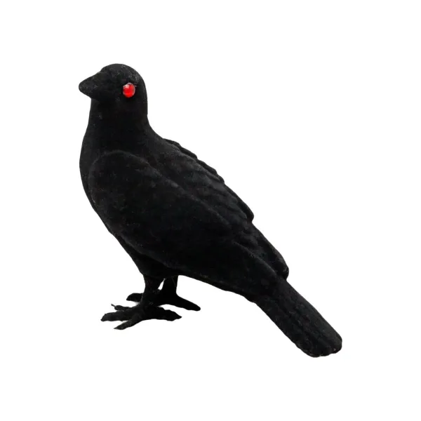 Halloween Decorations 19 cm Black Raven