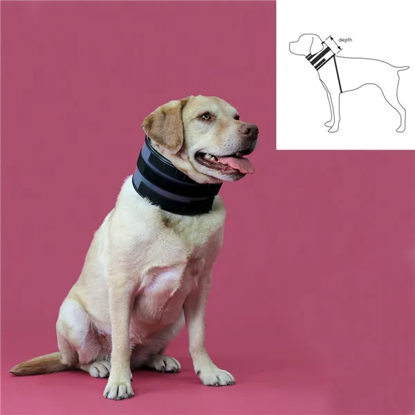 Cervical Collar for Dogs KVP Black (20-64 cm)