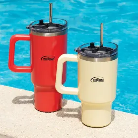 Thermal Cup with Lid Inoxibar Yellow 960 ml