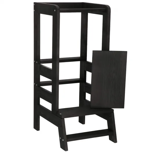 Virtuves palīgs , Platforma bērniem Springos KCH01 BLACK 90cm