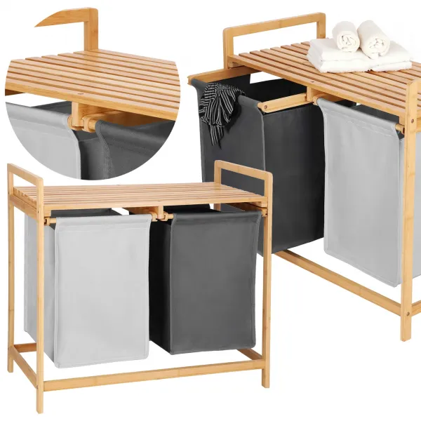 Корзина для белья Springos HA0162 80 л 67x70x36 см