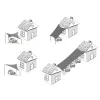 Солнцезащитный парус Springos SN1073 3 x 2 м, тёмный графит
