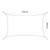 Солнцезащитный парус Springos SN1073 3 x 2 м, тёмный графит