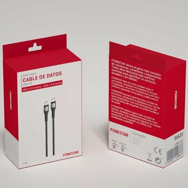USB-Kaapeli FONESTAR USB-CC 1 m