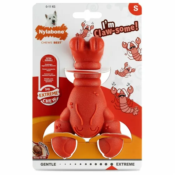 Dog chewing toy Nylabone Red Beef Artificial S