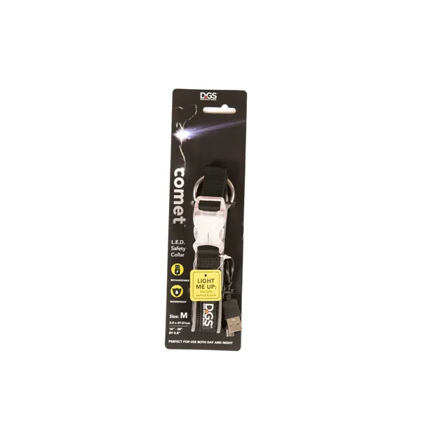 Dog collar Dog Gone Smart Black 12 Light