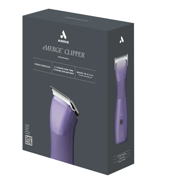 Hair clipper for pets Andis EMERGE Clipper Purple