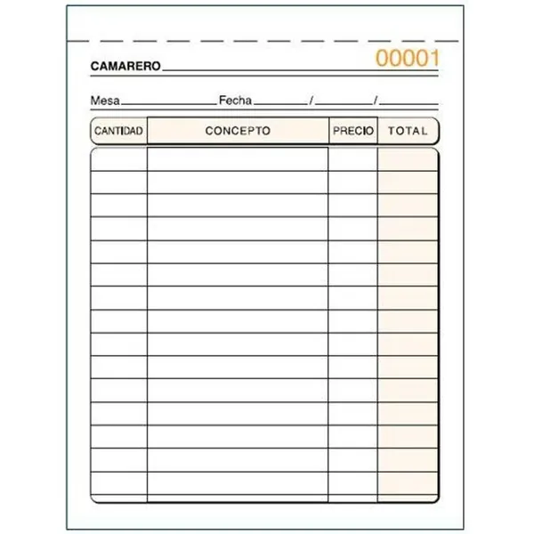 Invoice Check-book 10,5 x 15 cm (10 Units)