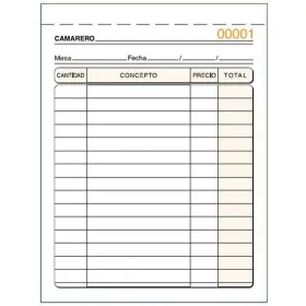 Invoice Check-book 10,5 x 15 cm (10 Units)