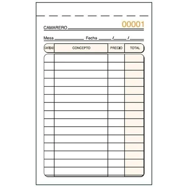 Invoice Check-book 9 x 14 cm (5 Units)