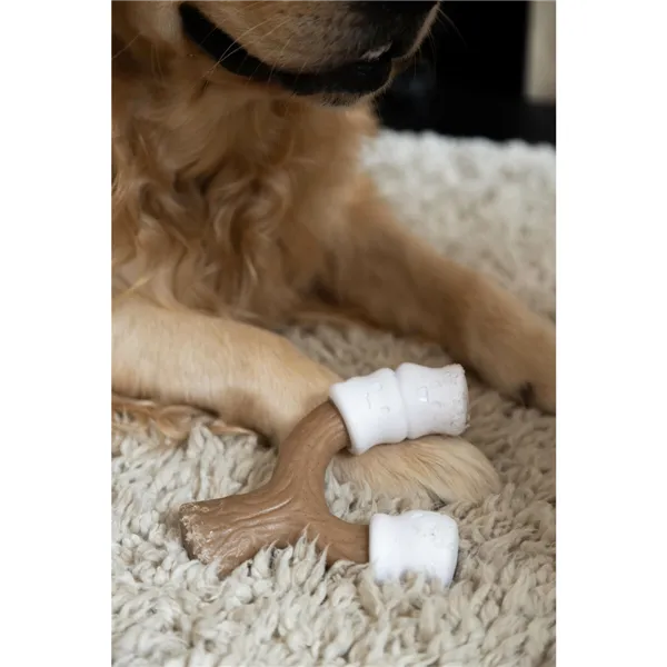 Dog chewing toy Nylabone Brown Peanut butter L