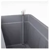 Plant pot Deroma Anthracite 38 x 38 x 39 cm Plastic Squared Bucket 38 cm